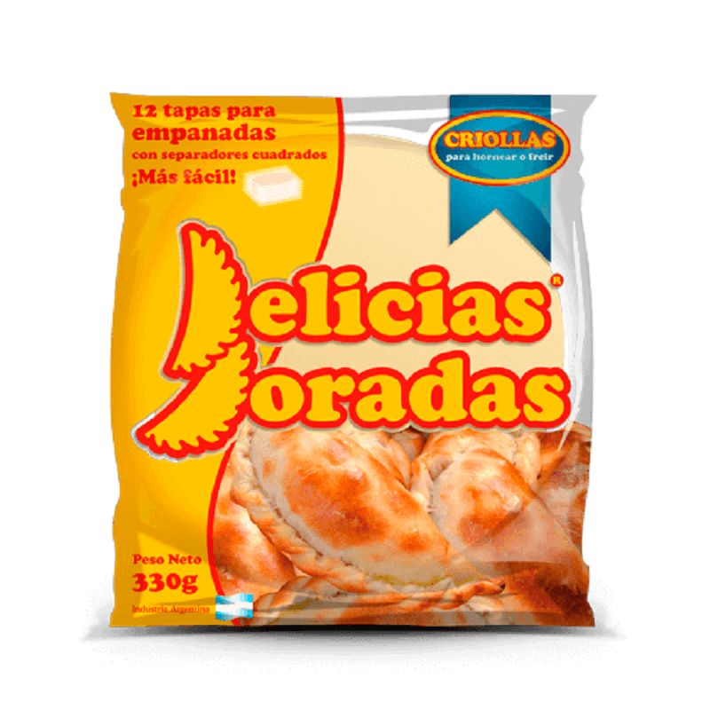 DELICIAS DORADAS T. EMP CRIOLLAS X330Grs.