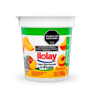 ILOLAY YOGURT C/ TROZOS DESC. DURAZNO X150Gr