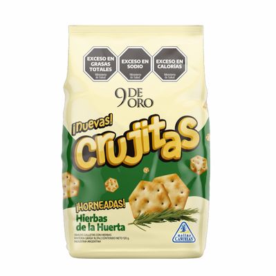 9 DE ORO CRUJITAS HIERBAS x120grs