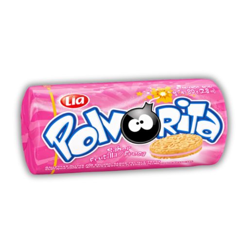 LIA POLVORITA GALL.VAINILLA/FRUTILLA x81gr