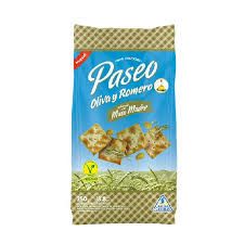 GALLETITAS PASEO CRACKERS OLIVA Y ROM x250gr