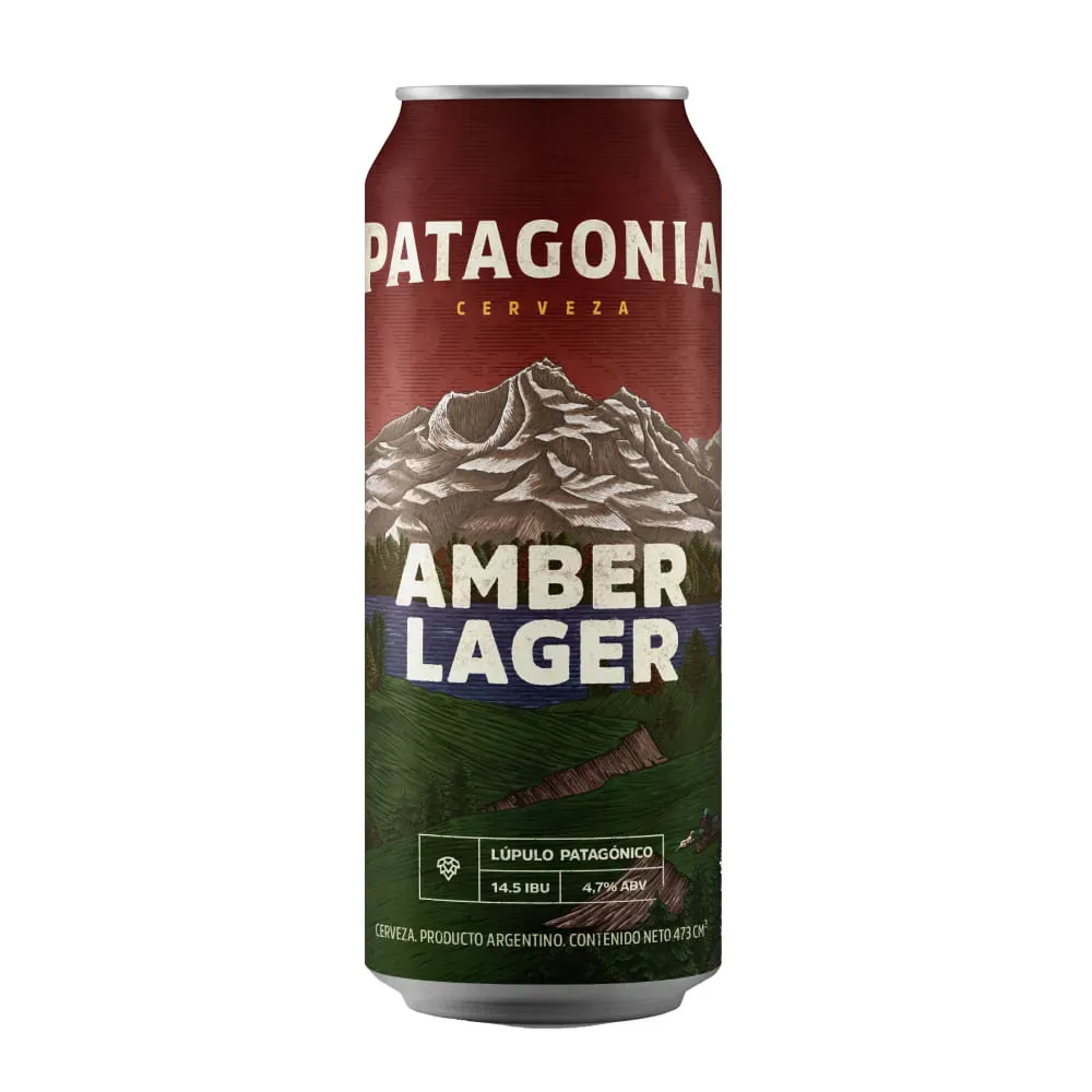 CERV.PATAGONIA AMBER LAGER LATA x473cc