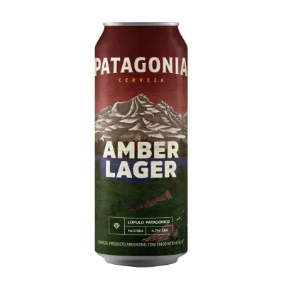 CERV.PATAGONIA AMBER LAGER LATA x473cc