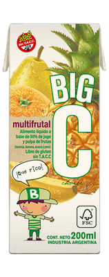BIG CHOICE JUGO DE FRUTAS MULTIFRUTAL X200cc