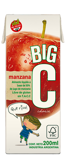 BIG CHOICE JUGO DE FRUTAS MANZANA X200cc