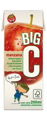 BIG CHOICE JUGO DE FRUTAS MANZANA X200cc