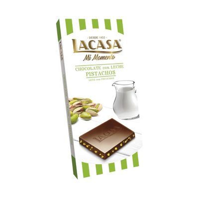 LACASA TABLETA CHOC. C/PISTACHO x100g