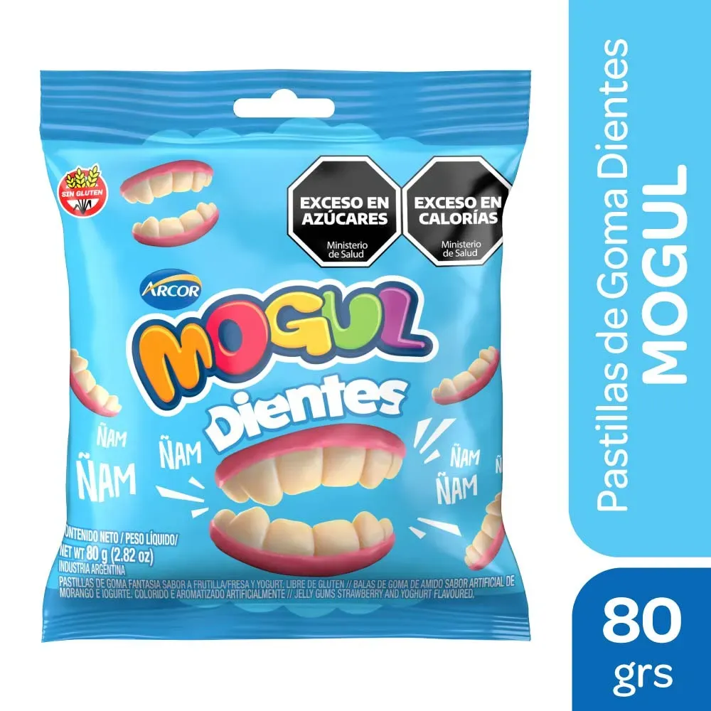 ARCOR MOGUL DIENTES x80gr