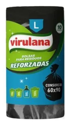 VIRULANA BOLSAS ROLLO L 60x90cm x10und.
