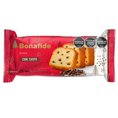 BONAFIDE BUDIN C/CHIPS CHOCO. x180gr