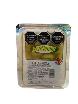 GENTLEMAN ACEITUNAS RELLENAS MORRON X200grs