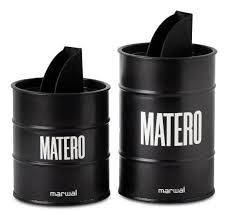 MARWAL JUEGO LATA MATERO NEGRO