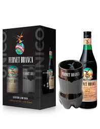 E. FERNET BRANCA 750cc + VASO CERAMICO 1Un