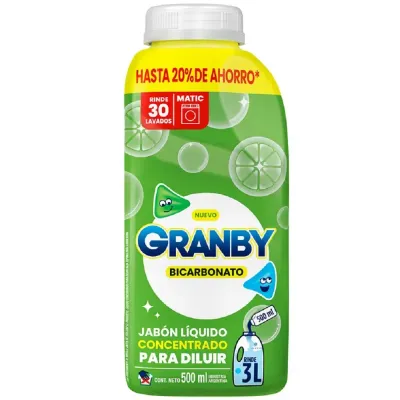 GRANBY LIQ CONC P/DILUIR LIMON BOT X500ML
