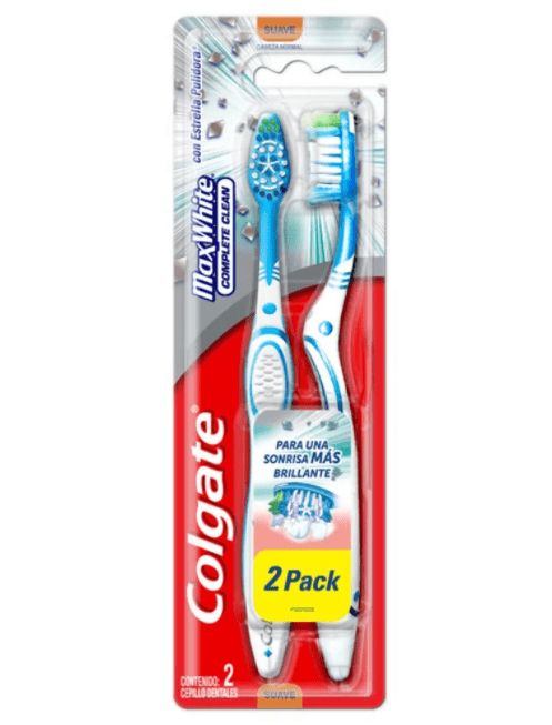 COLGATE MAX WHITE MEDIO CEPILLO D. x2X1