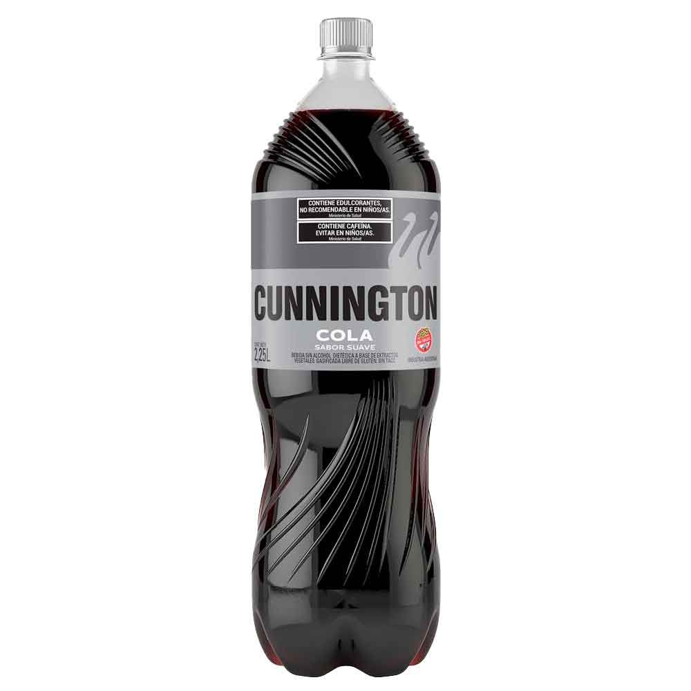 CUNNINGTON GASEOSA COLA SUAVE X2,25lt