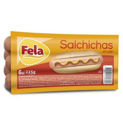 FELA SALCHICHA S/PIEL x6 unidades
