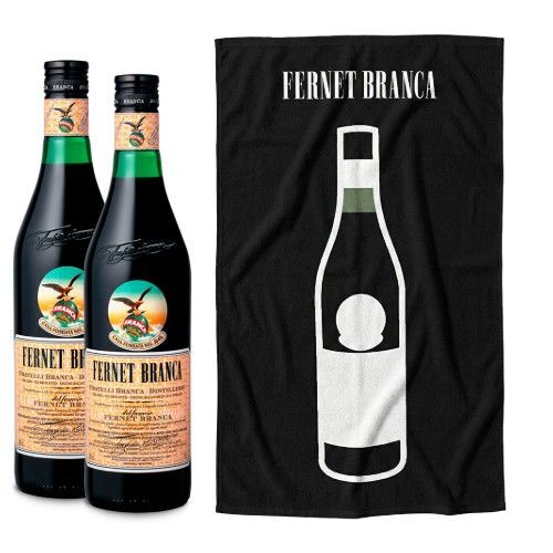 E. FERNET BRANCA 750cc X2 + LONA SUMMER BRANCA X1