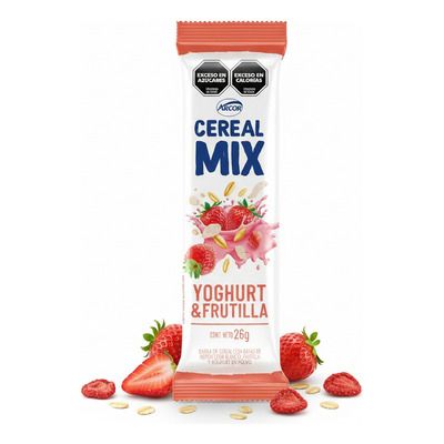 ARCOR BARRA C.MIX YOGUR FRUTILLA 26gr