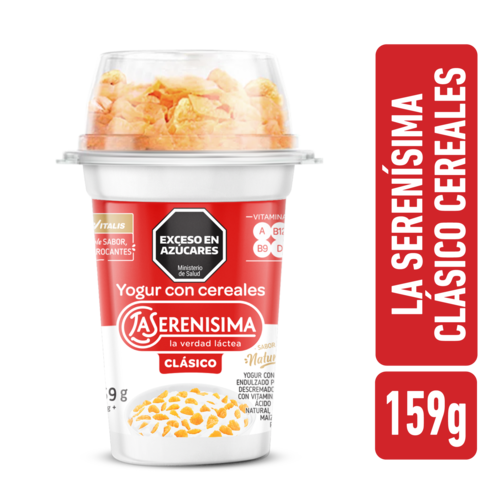LA SERENISIMA YOGURT ENT C/ CEREALES X159Gr
