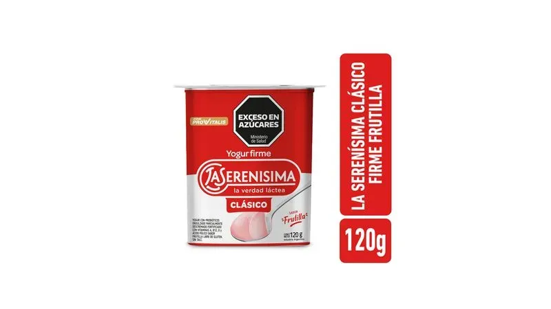 LA SERENISIMA YOGURT FIRME FRUTILLA X120Gr