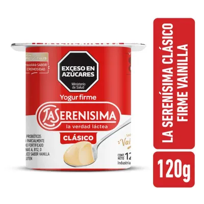 LA SERENISIMA YOGURT FIRME VAINILLA X120Gr