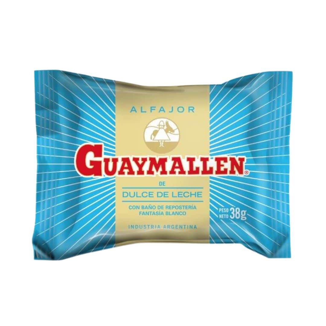 GUAYMALLEN ALFAJOR SIMPLE BLANCO 38grs