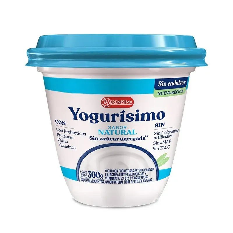 YOGURISIMO YOGURT NATURAL X300Gr