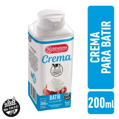 LA SERENISIMA CREMA PARA BATIR X200cm