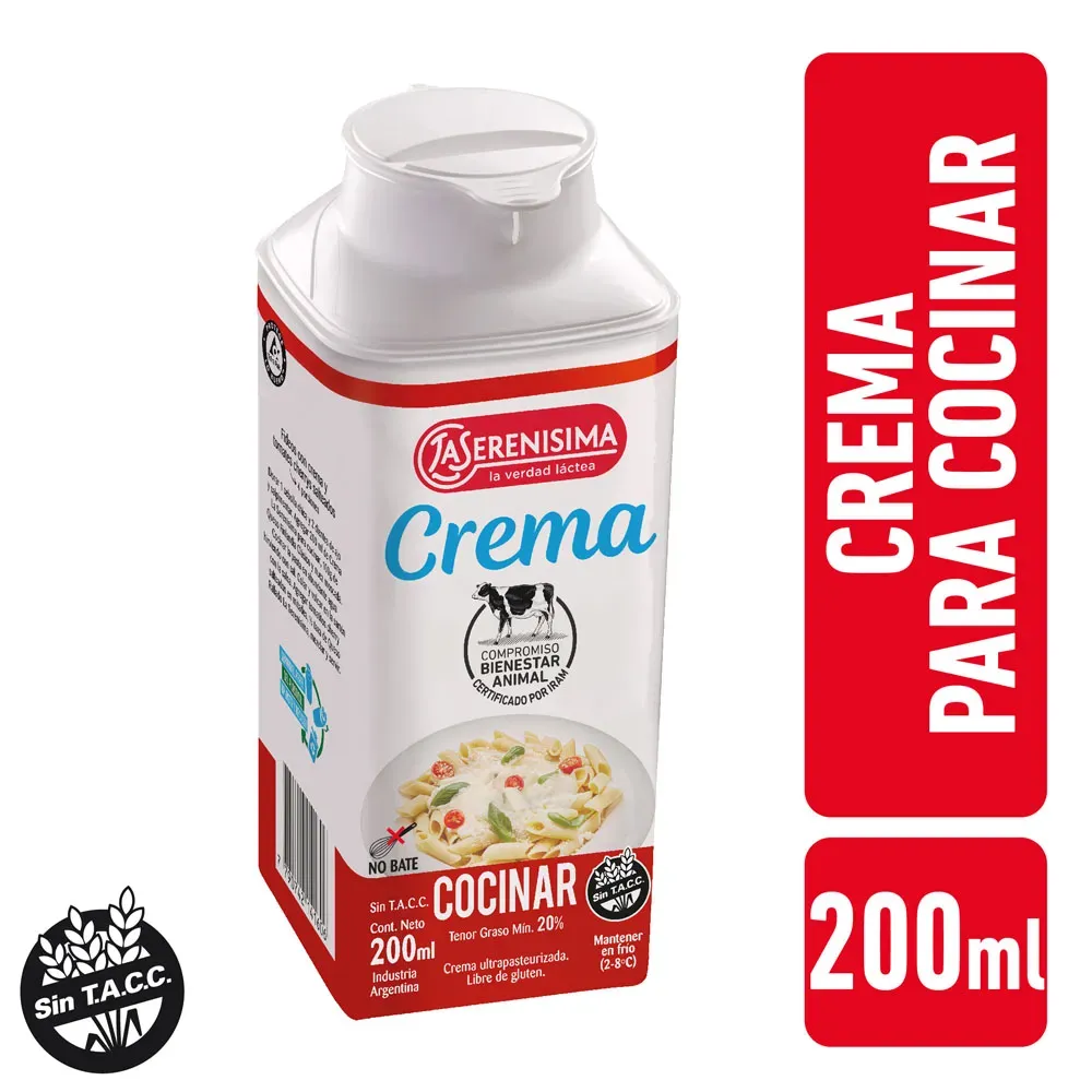 LA SERENISIMA CREMA PARA COCINAR X200cm