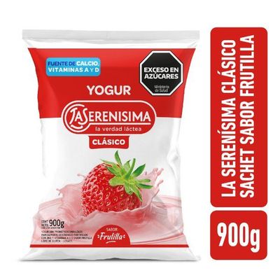 LA SERENISIMA YOGURT SACHET FRUTILLA X900Gr
