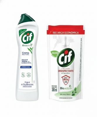 Pack cif crema + desif. de pisos ¡DE REGALO!