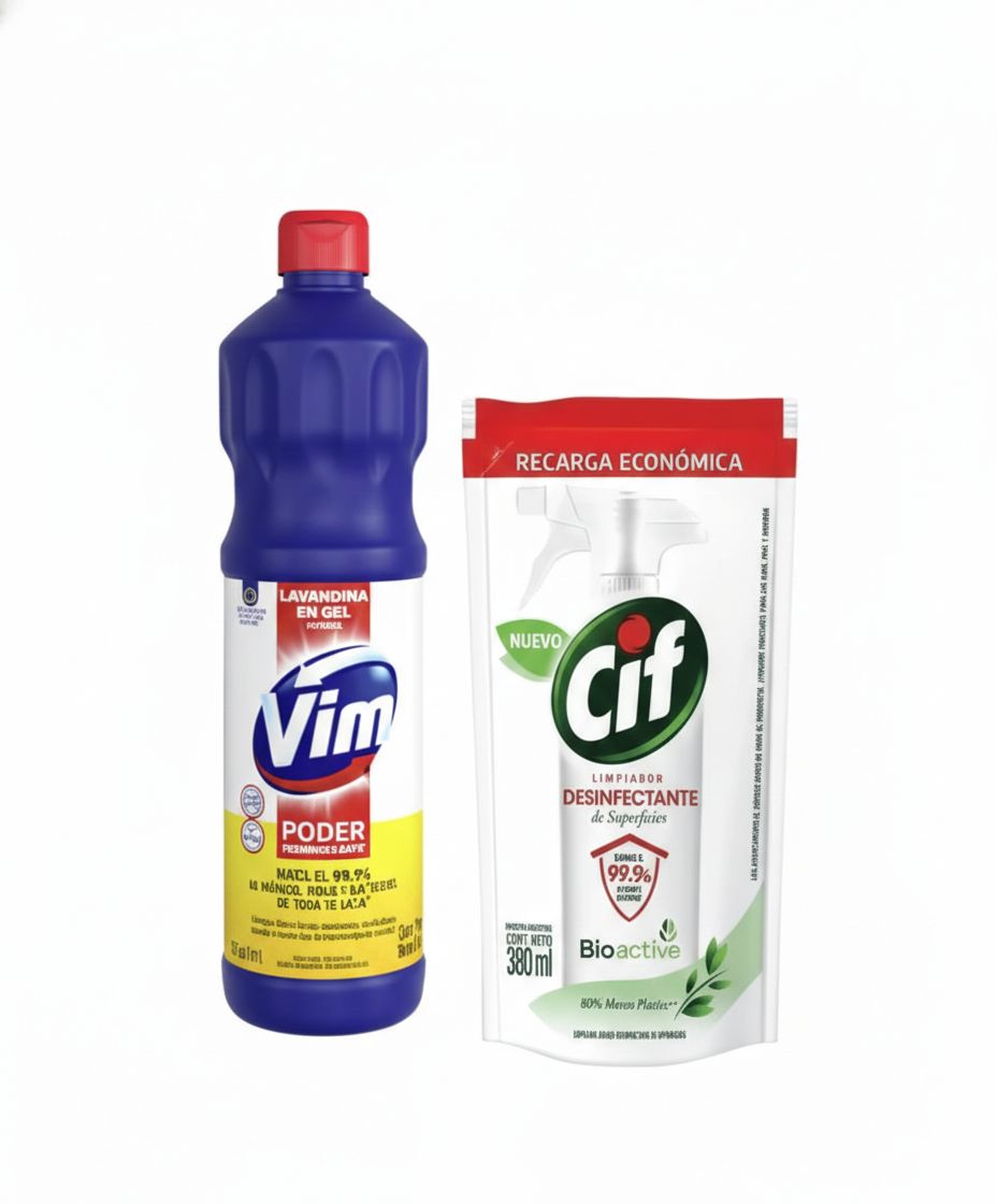 Pack Lavandina Vim + Desinf. de pisos ¡DE REGALO!