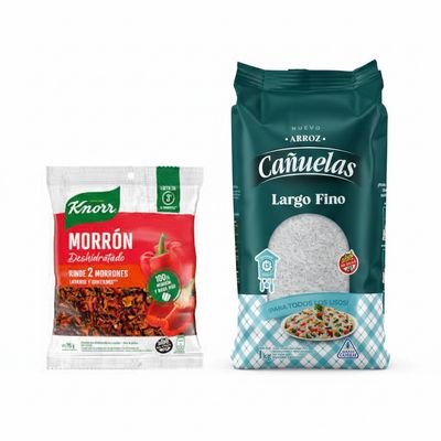 Pack arroz + vegetales deshidratados ¡DE REGALO!