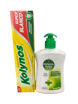 Pack kolynos + jabon liquido ¡DE REGALO!