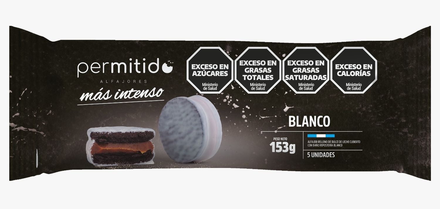 PERMITIDO ALFAJOR DE CHOC BCO PREMIUM x145Gr.