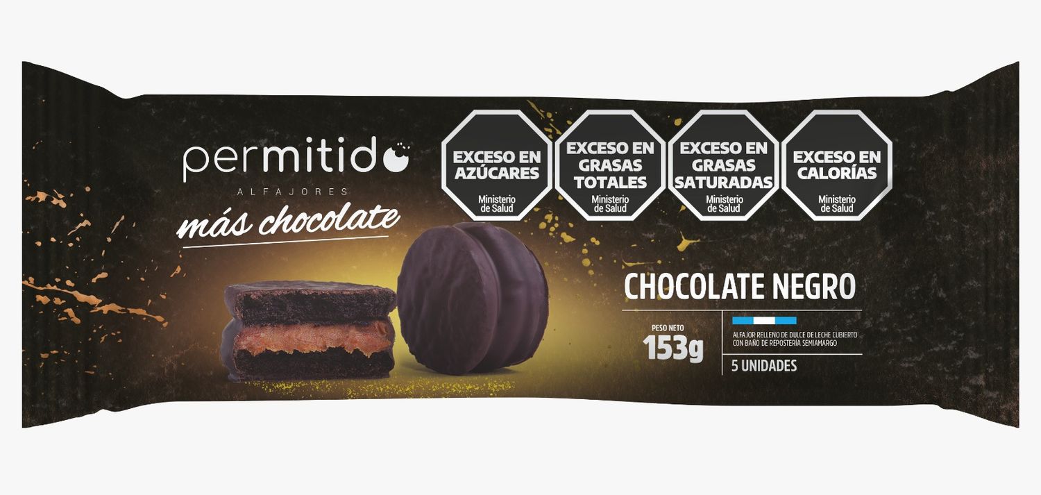 PERMITIDO ALFAJOR DE CHOC PREMIUM x145Gr.