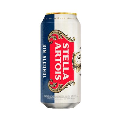 CERV.STELLA ARTOIS SIN ALCOHOL LATA x473cc