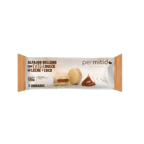 PERMITIDO ALFAJOR DE MAICENA x145Gr.
