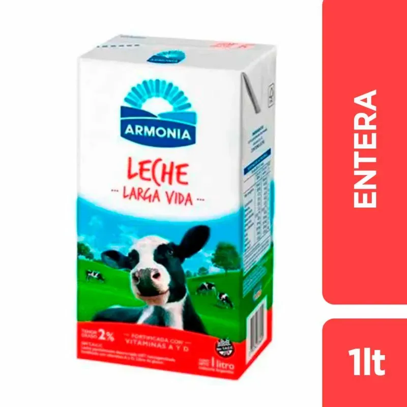 ARMONIA LECHE UAT ENTERA x1lt
