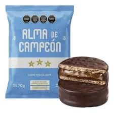 ALFAJOR ALMA DE CAMPEON NEGRO 1u