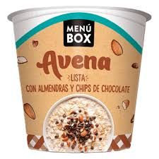 MENU BOX AVENA ALMENDRAS Y CHIP SOBRE x64grs