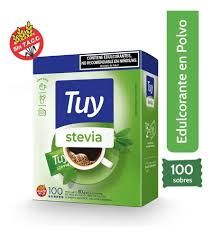 TUY EDULCORANTE POLVO STEVIA X100X8G