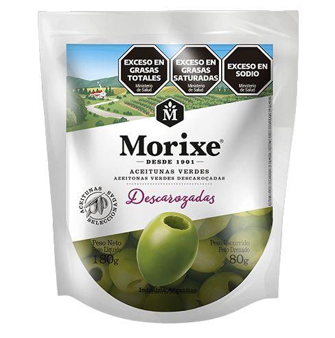 MORIXE ACEITUNAS VERDES DESCAROZADAS D/P 16x180gr