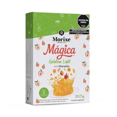 MORIXE GELATINA DURAZNO LIGHT 12X25gr