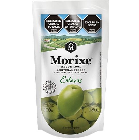 MORIXE ACEITUNAS ENTERAS DP 12X300Gr