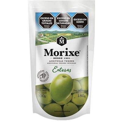MORIXE ACEITUNAS ENTERAS DP 12X300Gr