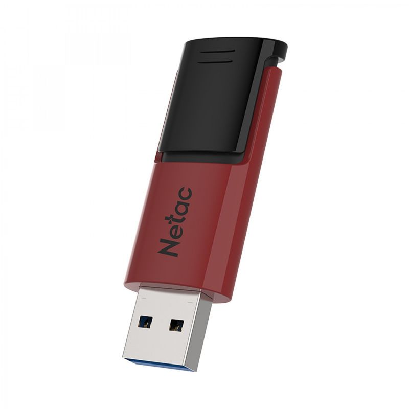 Pendrive Netac U182 USB 3.0 128 GB Retractil Negro Rojo