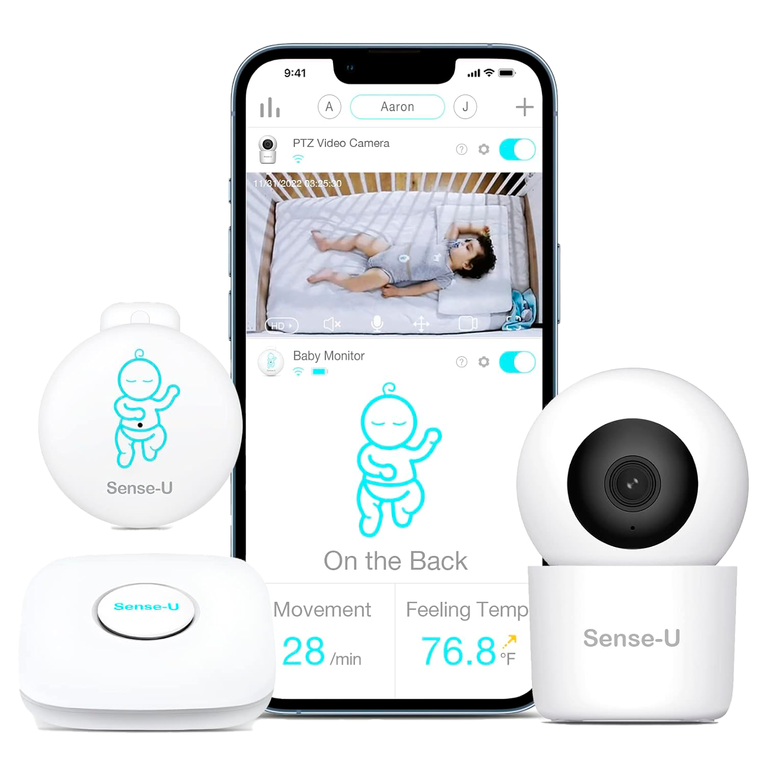 Sense-U Pro 3 - Monitor de Bebe Inteligente
