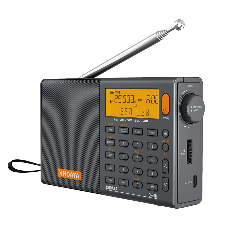 Radio Xhdata D-808 Digital FM SW MW LW SSB RDS Banda De Aire